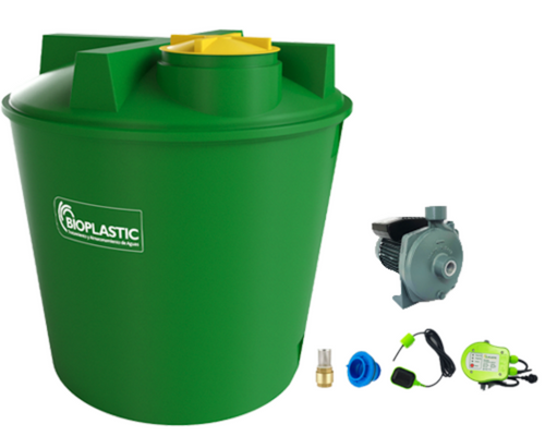 Combo estanque vertical 3400 lts + kit bomba 2 hp fabricacion  italiana
